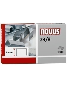 GRAPAS NOVUS GRUESOS 23 8 GALVANIZADAS caja de 1000