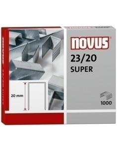 GRAPAS NOVUS GRUESOS 2320 GALVANIZADAS caja de 1000