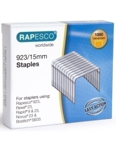 GRAPAS RAPESCO GRAN CAPACIDAD 92315 mm GALVANIZADAS caja de 1000