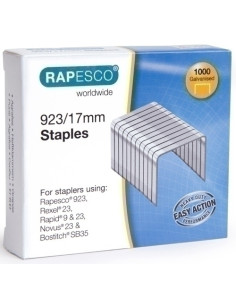 GRAPAS RAPESCO GRAN CAPACIDAD 92317 mm GALVANIZADAS caja de 1000