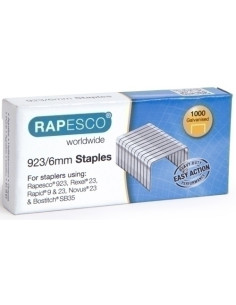 GRAPAS RAPESCO GRAN CAPACIDAD 9236 mm GALVANIZADAS caja de 1000