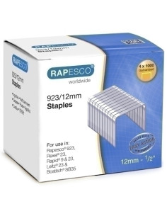 GRAPAS RAPESCO UNIQUE GRAN CAPACIDAD 92312 mm GALVANIZADAS caja de 4000