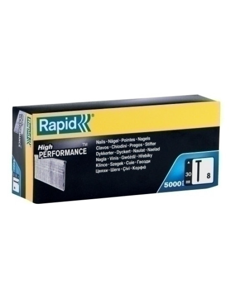 CLAVO RAPID CLAVADORA 8 30 mm GALVANIZADAS caja de 5000