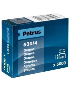 GRAPAS PETRUS CLAVADORA 530 4 mm COBREADAS caja de 5000