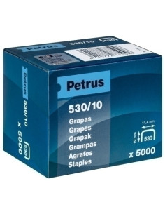 GRAPAS PETRUS CLAVADORA 53010 mm COBREADAS caja de 5000
