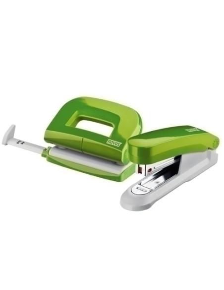 SET GRAPADO NOVUS EVOLUTION GRAPADORA E1515 H  TALADRO E210 10 H  GRAPAS N 10 VERDE