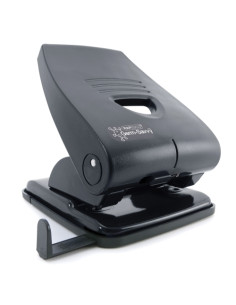 TALADRO 2 P RAPESCO ANTIBACTERIANO P835 40 hojas NEGRO