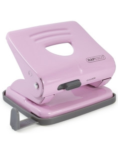TALADRO 2 P RAPESCO 825 METALICO 25 hojas ROSA CARAMELO