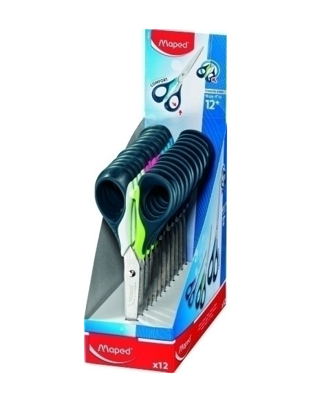 TIJERAS MAPED SENSOFT 3D 16 cm EXPOSITOR de 12