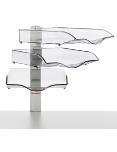 BANDEJA SOBREMESA NOVUS COPYSWINGER III GRIS CLARO MODULO de 3