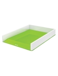 BANDEJA SOBREMESA LEITZ WOW DUAL VERDE METALIZADOBLANCO