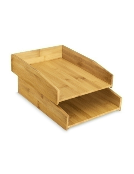 BANDEJA SOBREMESA CEP 24001 BAMBU CASTAÑO PACK DE 2