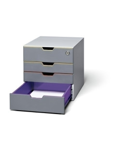 MODULO DURABLE 4 CAJONES VARICOLOR CON CERRADURA