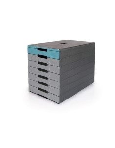 MODULO DURABLE 7 CAJONES ECO IDEALBOX PRO 7 ANTRACITAAZUL certificado Blue Angel