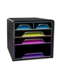 MODULO CEP 7-213G SMOOVE 5 CAJONES MIXTOS COLOR NEGRO