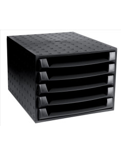 MODULO EXACOMPTA THE BOX ECOBLACK 5 BANDEJAS