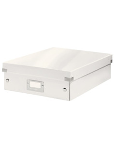 CAJA PARA ALMACENAMIENTO LEITZ CLICK&STORE ORGANIZADORA MEDIANA 280x100x370 mm BLANCO