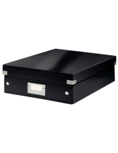 CAJA PARA ALMACENAMIENTO LEITZ CLICK&STORE ORGANIZADORA MEDIANA 280x100x370 mm NEGRO