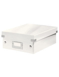 CAJA PARA ALMACENAMIENTO LEITZ CLICK&STORE ORGANIZADORA PEQUEÑA 220x100x285 mm BLANCO