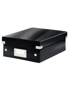 CAJA PARA ALMACENAMIENTO LEITZ CLICK&STORE ORGANIZADORA PEQUEÑA 220x100x285 mm NEGRO