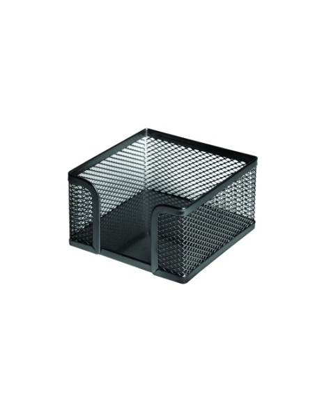PORTA NOTAS FOROFIS METALICO MALLA CUADRADO NEGRO