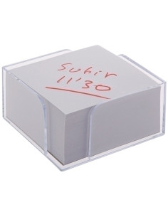 PORTA NOTAS A2000 105x105x55 mm CRISTAL No incluye taco