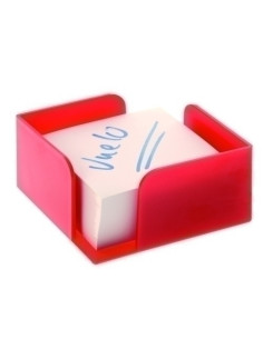 PORTA NOTAS A2000 105x105x55 mm ROJO No incluye taco