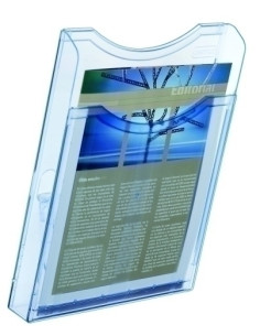 SOPORTE MURAL DE 1 BANDEJA A4 ARCHIPLAY AZUL TRANSP