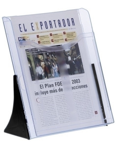 SOPORTE VERTICAL 1 BANDEJA A4 ARCHIPLAY AZUL TRANSPARENTE