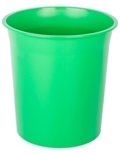 PAPELERA PLASTICO CERRADA 16 LITROS VERDE
