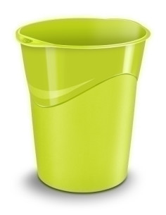 PAPELERA PLASTICO CERRADA CEP GLOSS 280G 14 LITROS ANIS