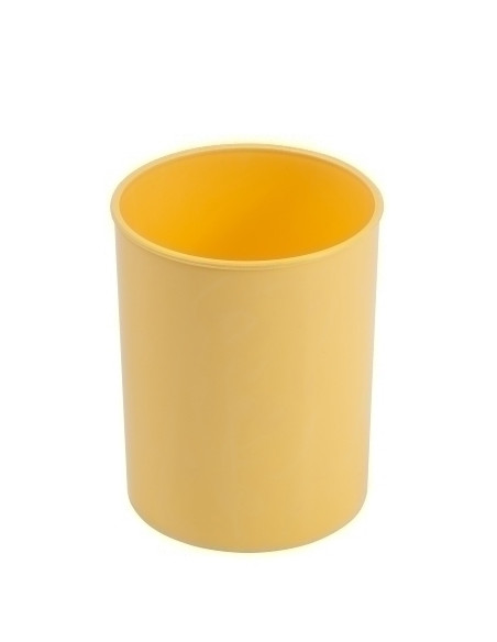 CUBILETE FAIBO PLASTICO AMARILLO PASTEL