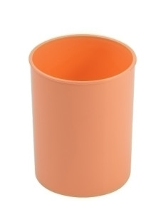 CUBILETE FAIBO PLASTICO NARANJA PASTEL
