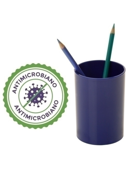 PORTA LAPICES ARCHIVO 2000 ANTIMICROBIANO SANITIZED REDONDO GRAN CAPACIDAD AZUL