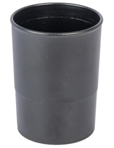 PORTA LAPICES PLASTICO REDONDO NEGRO