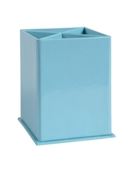 CUBILETE EXACOMPTA AQUAREL CARTON FORRADO 4 COMPARTIMENTOS AZUL