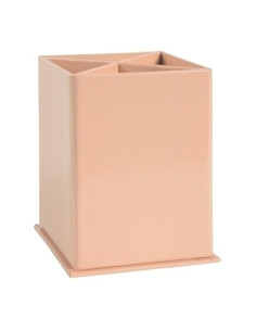 CUBILETE EXACOMPTA AQUAREL CARTON FORRADO 4 COMPARTIMENTOS CORAL