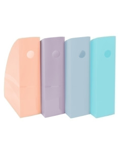 REVISTERO PLASTICO EXACOMPTA MAG-CUBE AQUAREL SET de 4