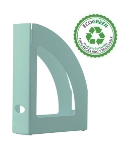 REVISTERO PLASTICO ARCHIVO 2000 VERDE PASTEL