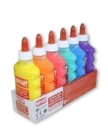 COLA BLANCA COLOR INSTANT SURTIDO 180 ml EXPOSITOR DE 6