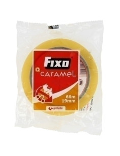 CINTA ADHESIVA FIXO CARAMEL rollo 66x19