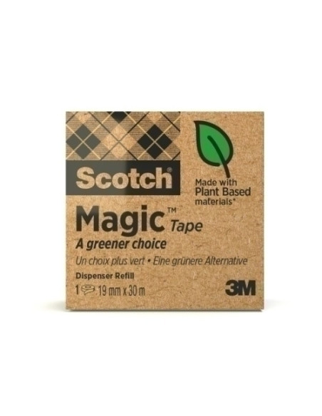CINTA ADHESIVA SCOTCH MAGIC 900 SOSTENIBLE rollo 30x19