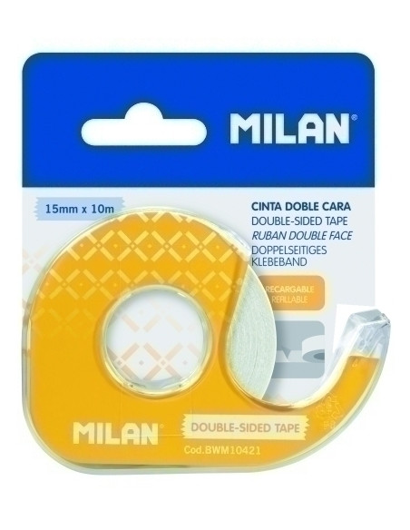 CINTA ADHESIVA DOBLE CARA MILAN rollo 10x15