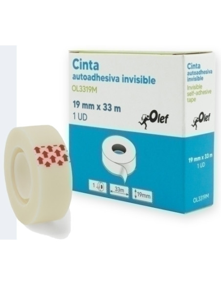 CINTA ADHESIVA OLEF INVISIBLE rollo 33x19
