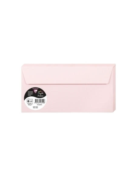 SOBRE CLAIREFONTAINE POLLEN 110x220 120g ROSA PAQUETE DE 20