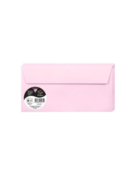SOBRE CLAIREFONTAINE POLLEN 110x220 120g ROSA PELADILLA PAQUETE DE 20
