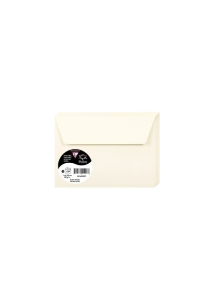 SOBRE CLAIREFONTAINE POLLEN 114x162 120g BLANCO NATURAL PAQUETE DE 20