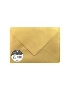 SOBRE CLAIREFONTAINE POLLEN 162x229 120g DORADO PAQUETE DE 20