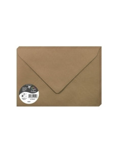 SOBRE CLAIREFONTAINE POLLEN 162x229 120g KRAFT PAQUETE DE 20