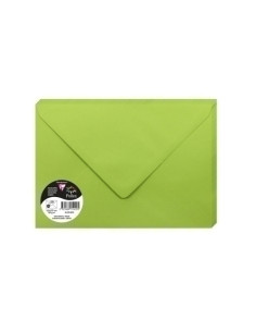 SOBRE CLAIREFONTAINE POLLEN 162x229 120g VERDE MENTA PAQUETE DE 20